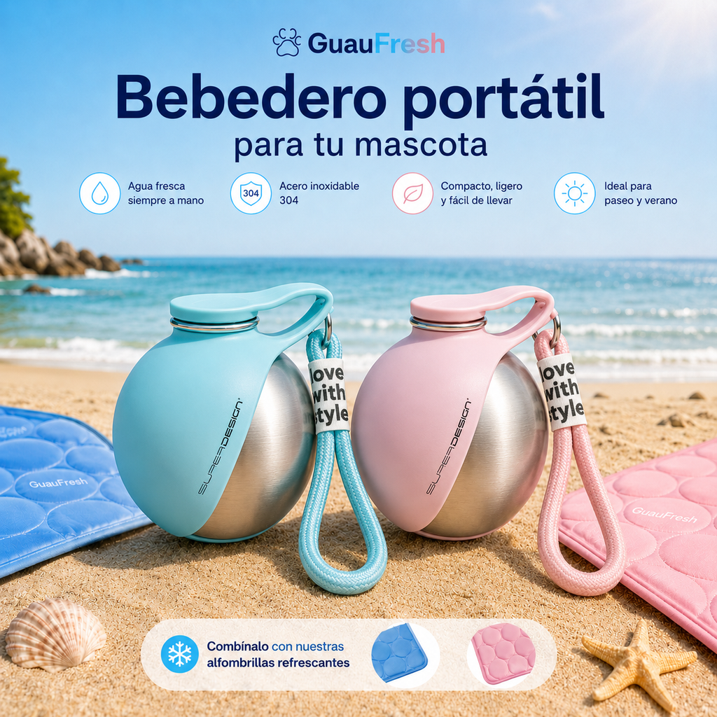 Pack Fresco de Verano 🌟 — Colchoneta + Bebedero GuauFresh